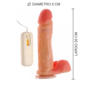 Vibrador realístico con ventosa