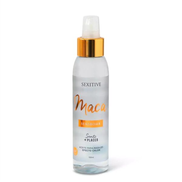 "Maca", Aceite para masajes, máxima suavidad con efecto calor