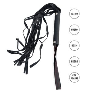 Látigo eco cuero, ancho 45cm con tachas.