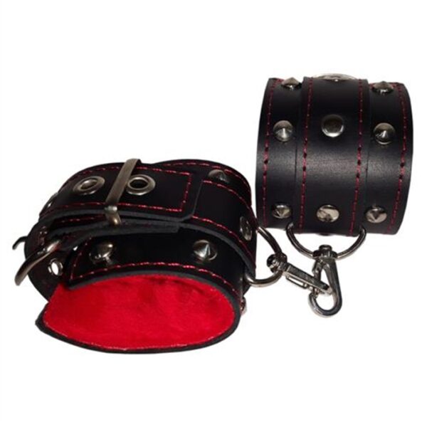 Esposas  Premium negra con mosquetòn y peluche interior