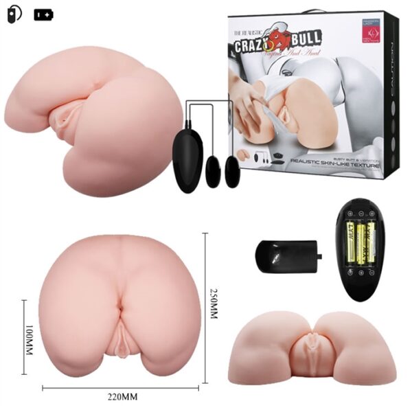 Cadera "Crazy Bull" realística con vibrador