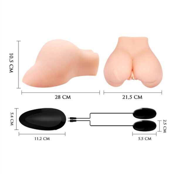 Vagina cyberskin con motor de vibración