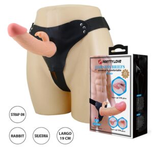 Arness Briefs, con prótesis y conejito