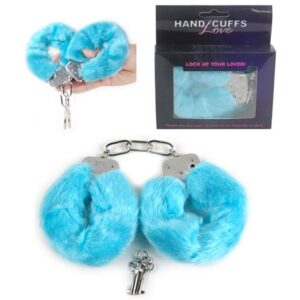 Esposas en metal con peluche