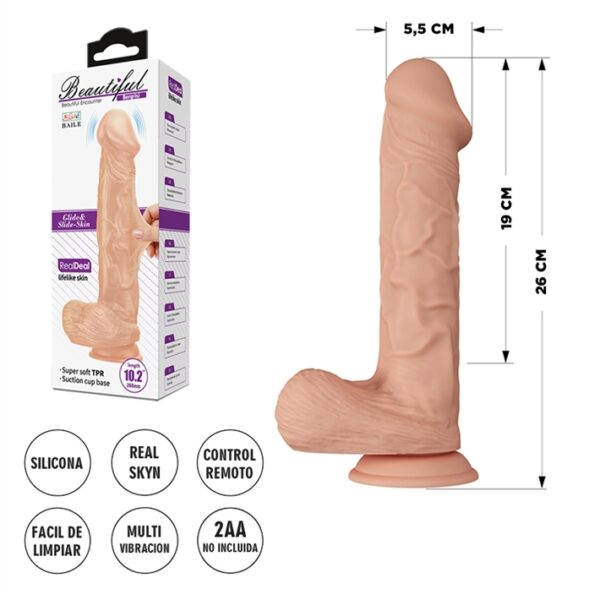 Dildo con sopapa y vibración