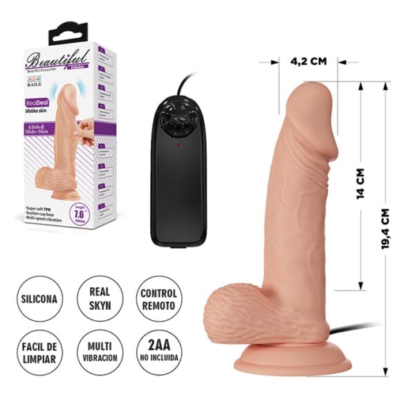 Vibrador con ventosa línea Beautifull